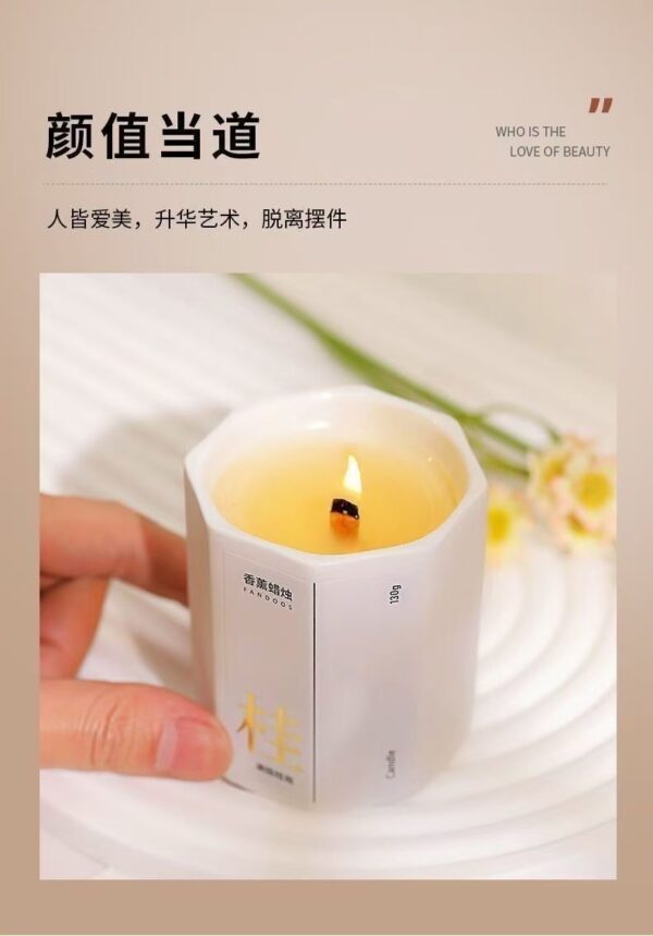 Long Lasting Gardenia Aromatherapy Candle for Bedroom & Home | Niche Premium