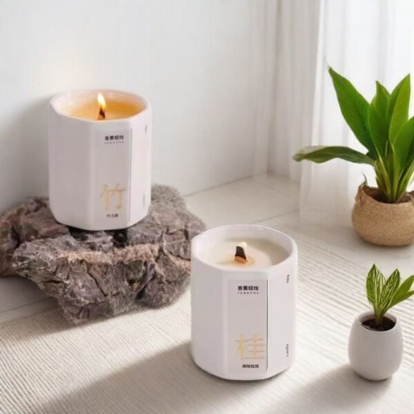 Gardenia Aromatherapy Candle  Bedroom Home - 图片 2